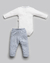 Conjunto Bebê Menino - Body + Calça | Canelado - Anjos Baby - Auré Kids