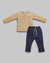 Conjunto Blusa + Calça Bebê Menino - Moleton Anjos Baby