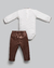 Conjunto Bebê Menina - Body + Calça | Malha Cirre - Anjos Baby Chic - Auré Kids