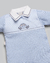 Saída Maternidade Bebê Menino | Macacão Bordado + Manta Malha Tricot Algodão - Anjos Baby na internet