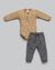 Conjunto Bebê Menino - Body + Calça | Moletinho - Anjos Baby Chic