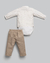 Conjunto Bebê Menino - Body + Calça | Sarja - Anjos Baby Chic - Auré Kids
