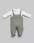 Conjunto Body + Jardineira Dinos Bebê Menino - Malha Tricot Anjos Baby - comprar online