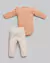 Conjunto Bebê Menina - Body + Calça / Malha Tricot - Anjos Baby Salmão, - comprar online