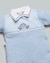 Macacão Longo Bebê Menino – Malha Tricot | Anjos Baby Azul - comprar online