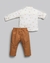 Conjunto Menino - Blusa + Calça - Malha Sarja - Anjos Baby Mostarda - comprar online