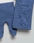 Kit Maternidade Bebê Menino - Manta + Macacão Longo - Malha Tricot - Anjos Baby Azul na internet