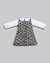 Vestido Menina - Jacquard - Anjos Baby Preto - Auré Kids