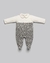 Macacão Longo Bebê Menina - Jacquard - Anjos Baby Chumbo