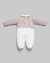 Macacão Longo Bebê Menina - Suedine Tweed - Anjos Baby Rose - Auré Kids