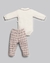 Conjunto Bebê Menina - Casaco + Body + Calça | Tweed - Anjos Baby Rose - loja online