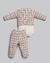Conjunto Bebê Menina - Casaco + Body + Calça | Tweed - Anjos Baby Rose na internet