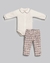 Conjunto Bebê Menina - Casaco + Body + Calça | Tweed - Anjos Baby Rose - Auré Kids
