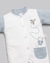 Macacão Longo Bebê Menino - Suedine - Anjos Baby Azul - comprar online