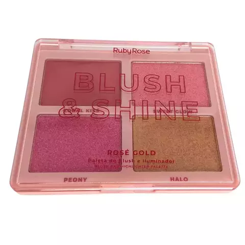 Paleta Blush e Iluminador Blush Shine ROSE GOLD - Ruby Rose - comprar online