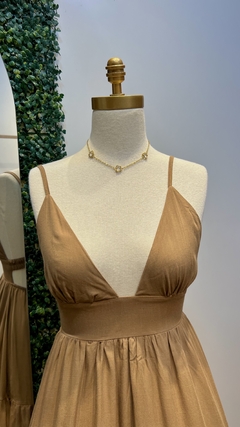 Vestido Fran marrom na internet