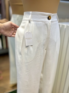 Calça vicki off white - comprar online