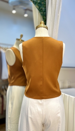 Colete Pamela terracota - loja online