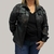 Campera intervenida cuerina - tienda online
