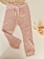 Pantalon waffle rosa