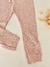 Pantalon waffle rosa - comprar online