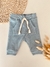Pantalon con bolsillo frisa celeste