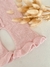 Pantalon tejido rosa con volados rosa - comprar online