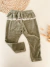 Calza plush con puntilla verde