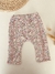 Calza floreada rosa