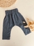Pantalon lino azul