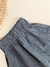 Pantalon lino azul - comprar online
