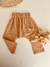Pantalon tusor canela