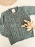 Campera tejida verde en internet