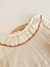 Blusa gasa natural con cuello - comprar online