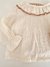 Blusa gasa natural con cuello en internet