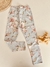 Leggin estampa flores celeste - tienda online