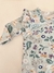 Body celeste estampa flores - comprar online