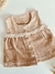 Chaleco plush beige en internet