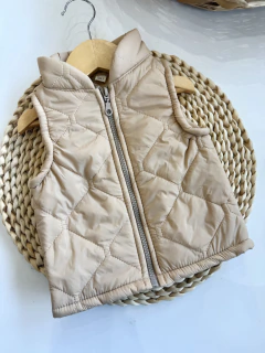 Chaleco beige con piel interior - comprar online