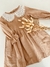 VESTIDO CUELLO BEIGE - comprar online