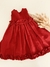 Vestido tusor rojo