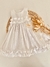 VESTIDO VOLADOS TUSOR BLANCO - comprar online