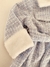Tapado vestido celeste con boina - BAMBINI