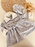 Tapado vestido celeste con boina