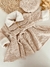 Tapado vestido beige con boina