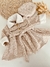 Tapado vestido beige con boina - BAMBINI