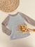 Remera combinada celeste - comprar online