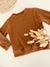 Sweater lanilla brush terracota - BAMBINI