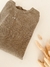 Remera waffle verde bordada - comprar online