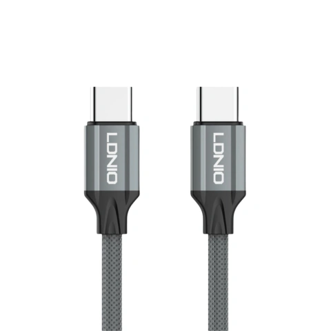 Cable Ldnio Lc442c 65w Data Cable Fast Charging Power Max Usb-c A Usb-c Gris 2m